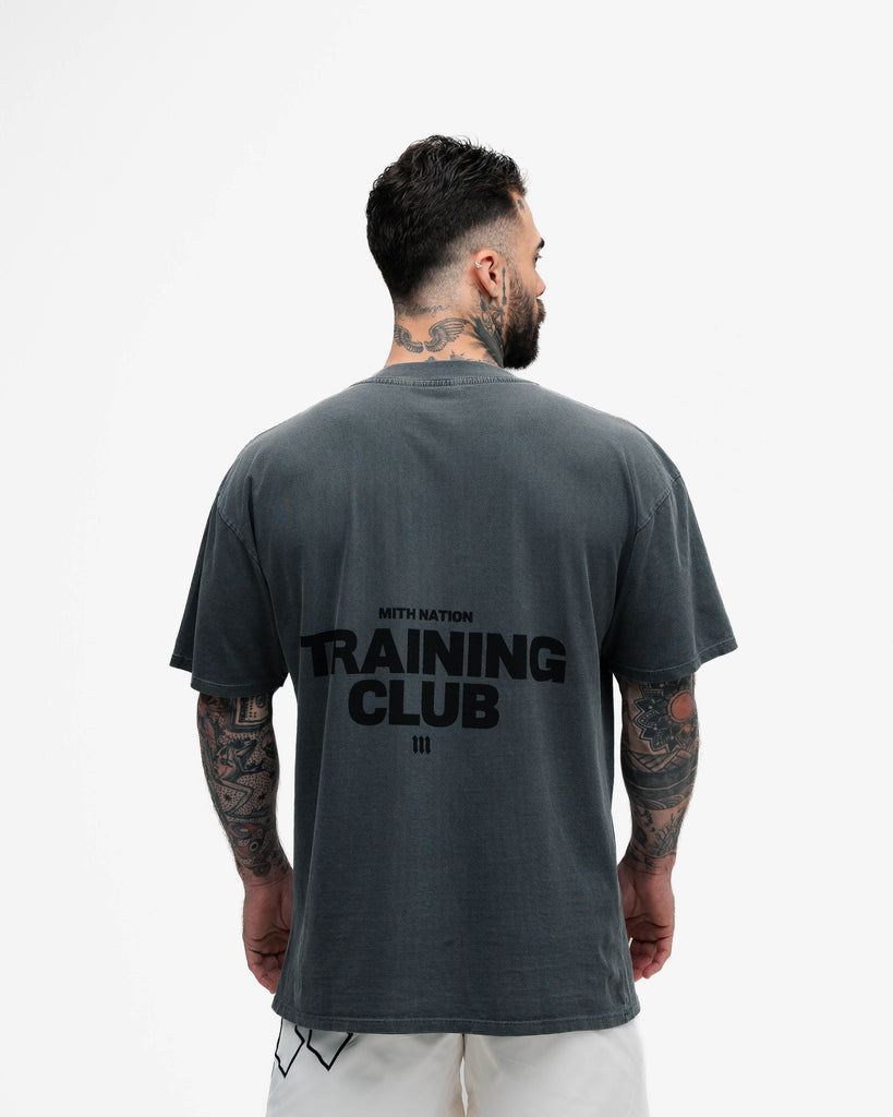 Camiseta Oversized Estonada Mith Nation Chumbo