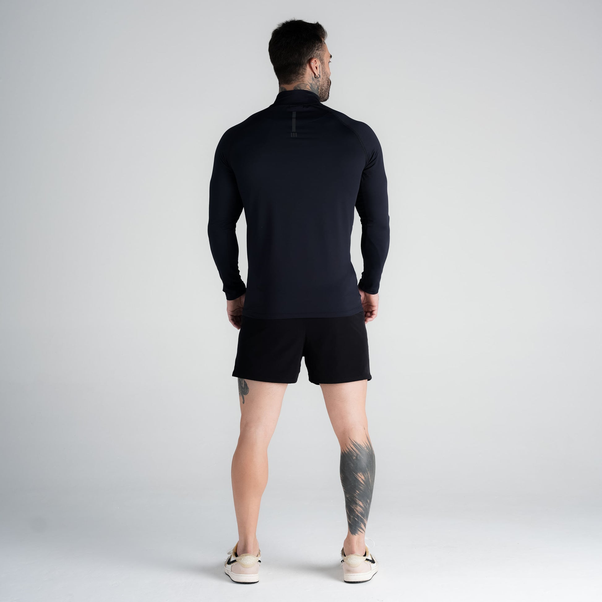 Camisa Compressão Manga Longa Raglan Mith Nation Preto