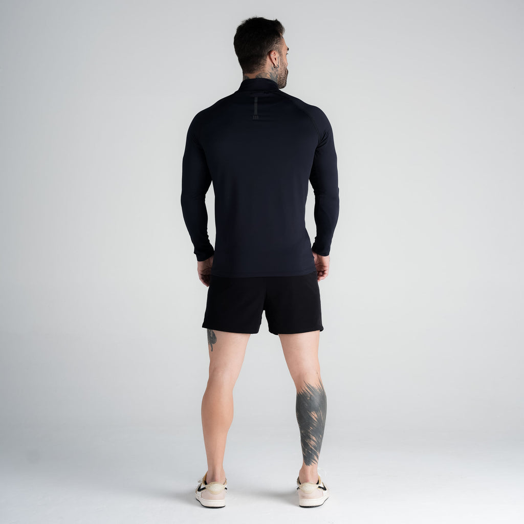 Camisa Compressão Manga Longa Raglan Mith Nation Preto