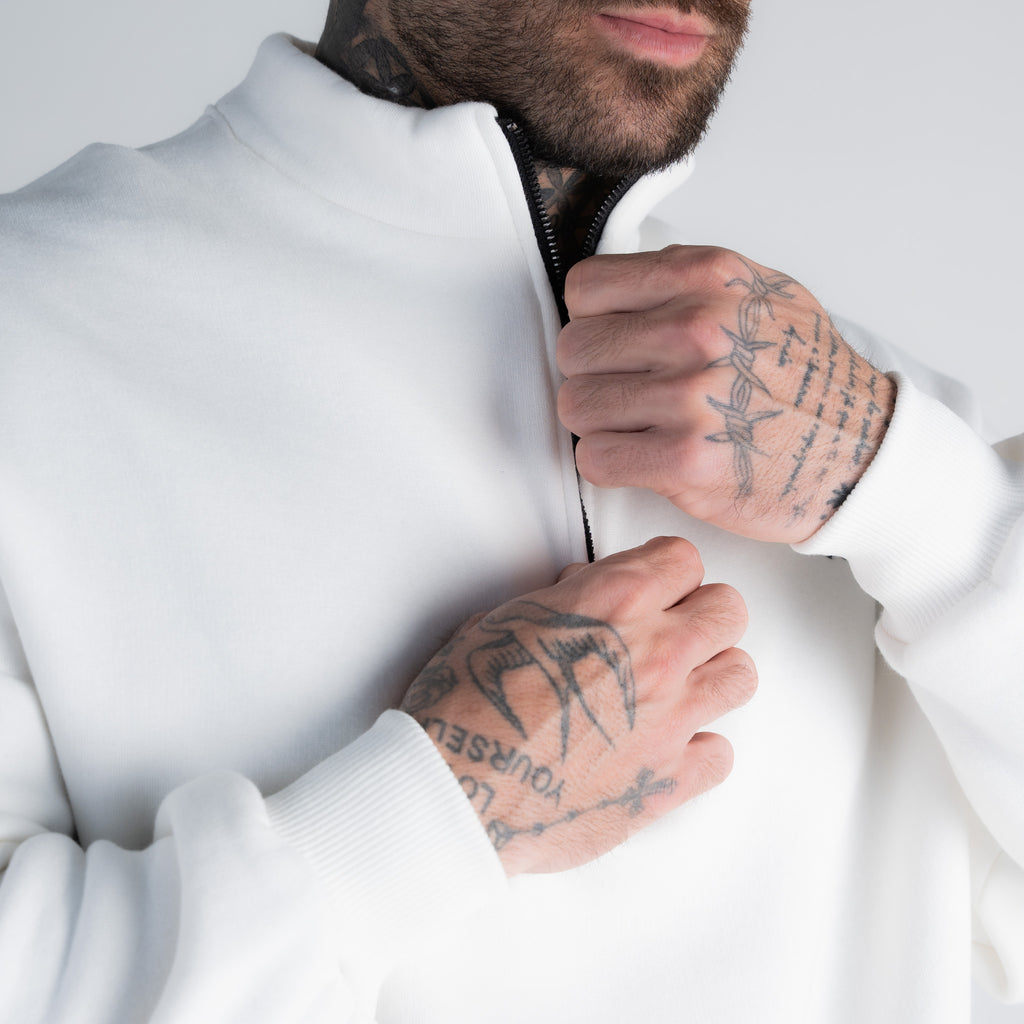 Blusa de Moletom Zíper Mith Nation Off White