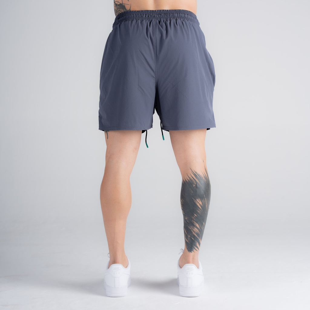 Shorts de Tactel Mith Aesthetics Cinza