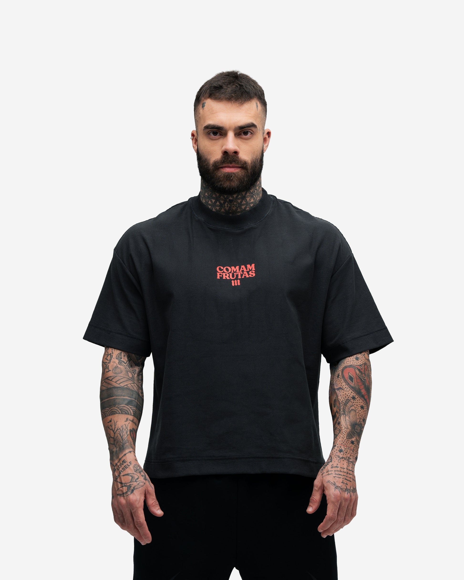 Camiseta Box Mith Comam Frutas Pizza Shop Chumbo