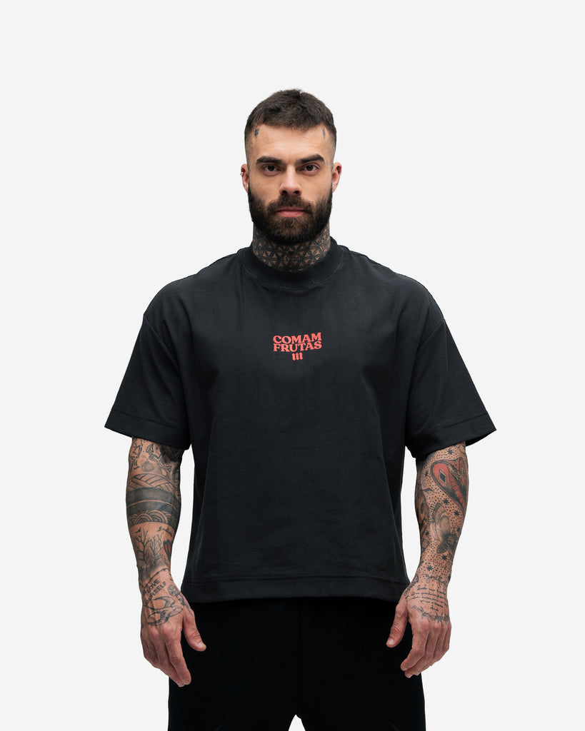 Camiseta Box Mith Comam Frutas Pizza Shop Chumbo
