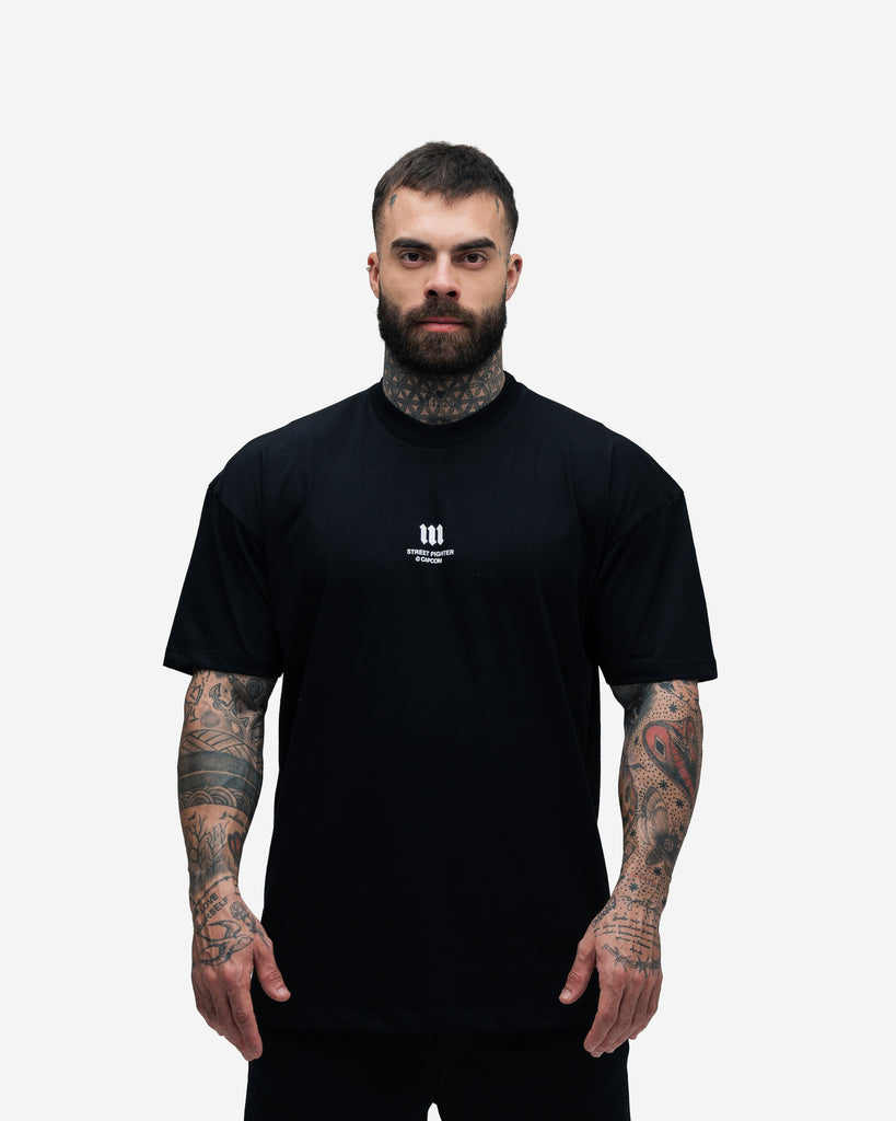 Camiseta Oversized Street Fighter Blanka Amazon Preto
