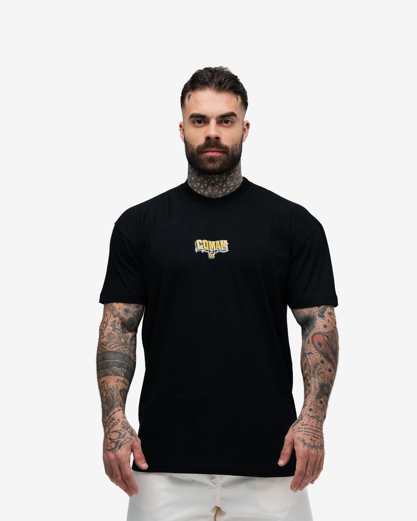 Camiseta Oversized Comam Frutas Richie Preto