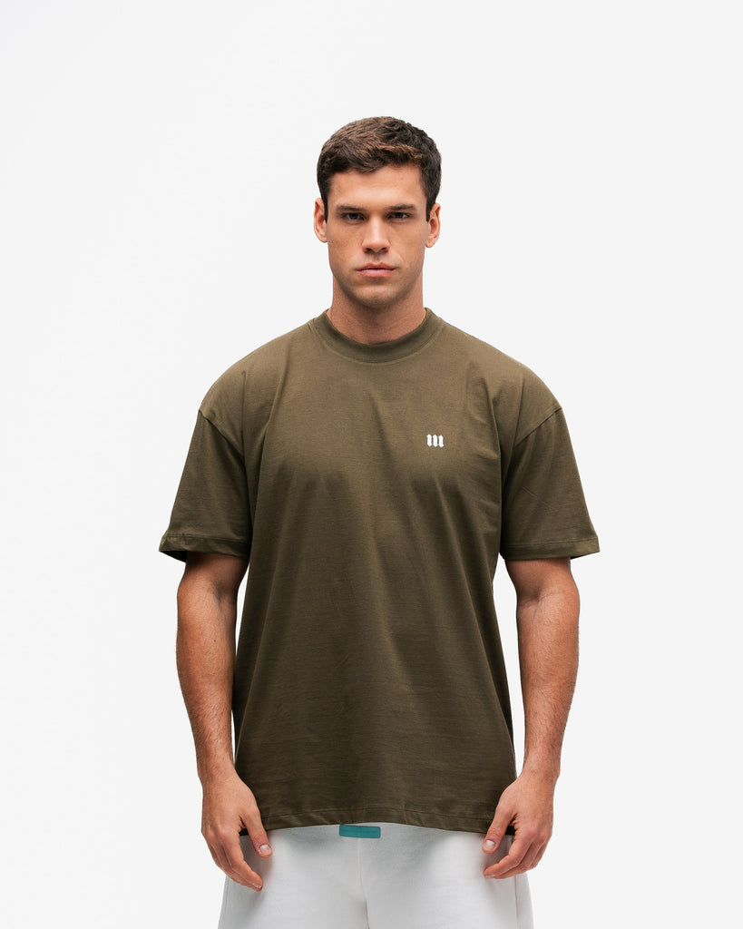 Camiseta Oversized Mith Nation Doodle Verde