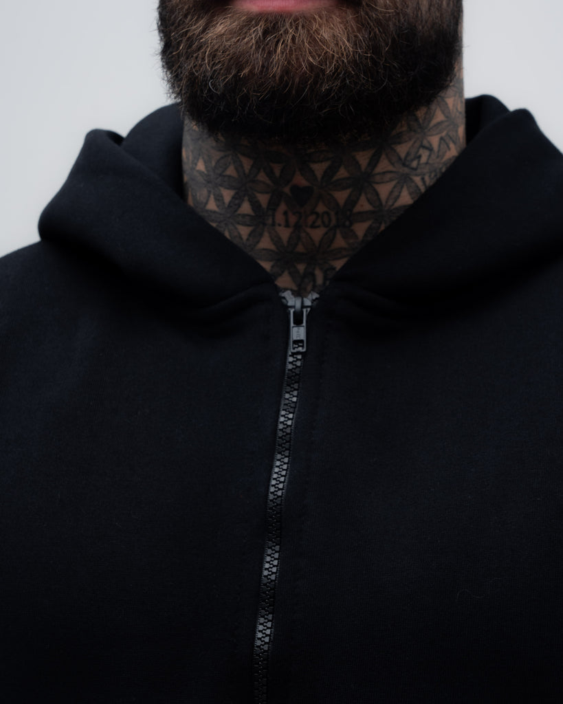 Jaqueta de Moletom Logo Preto