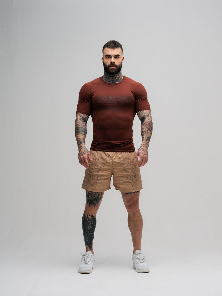 RashGuard Comam Frutas Flames Marrom