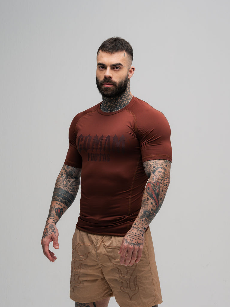RashGuard Comam Frutas Flames Marrom