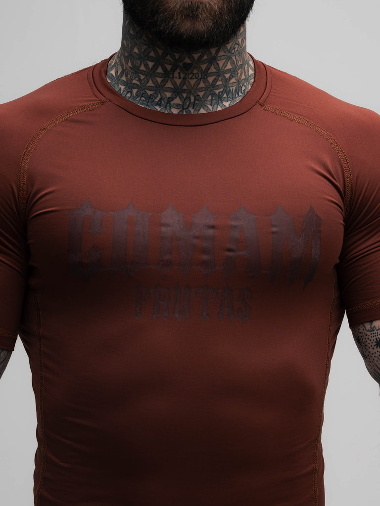 RashGuard Comam Frutas Flames Marrom