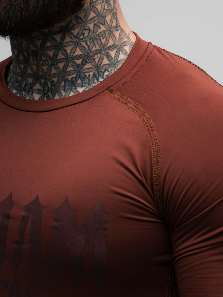 RashGuard Comam Frutas Flames Marrom