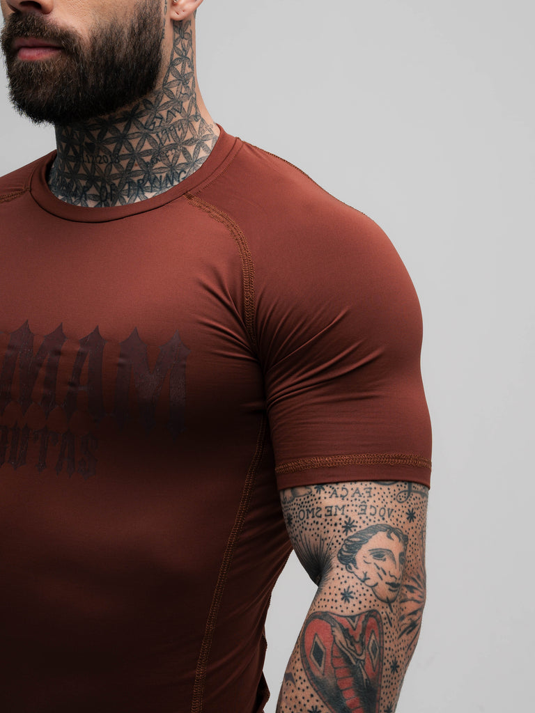 RashGuard Comam Frutas Flames Marrom