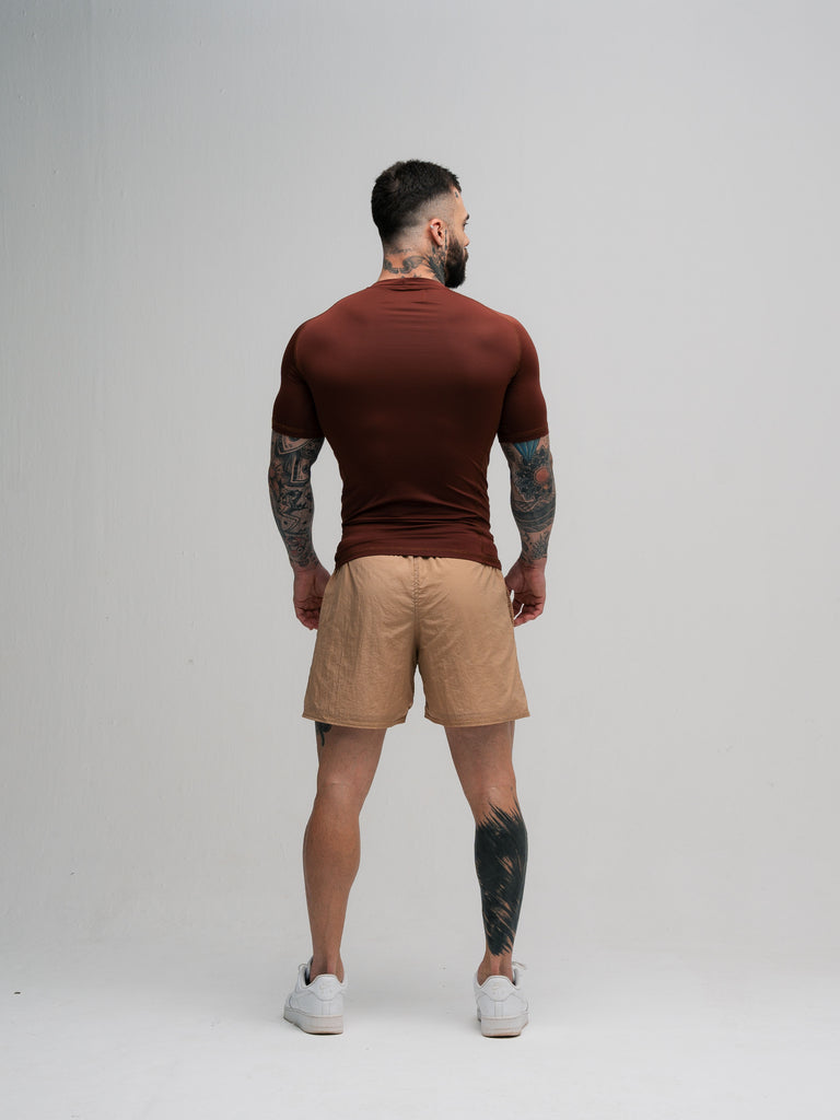 RashGuard Comam Frutas Flames Marrom