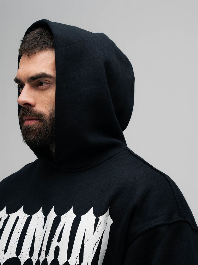 Blusa de Moletom Box Mith Mith Comam Frutas Flames Preto