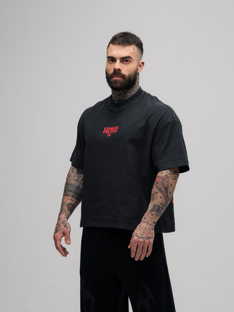 Camiseta Box Mith Comam Frutas Pizza Shop Chumbo