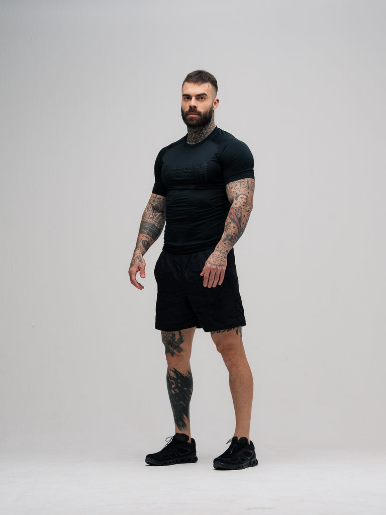 RashGuard Comam Frutas Flames Preto