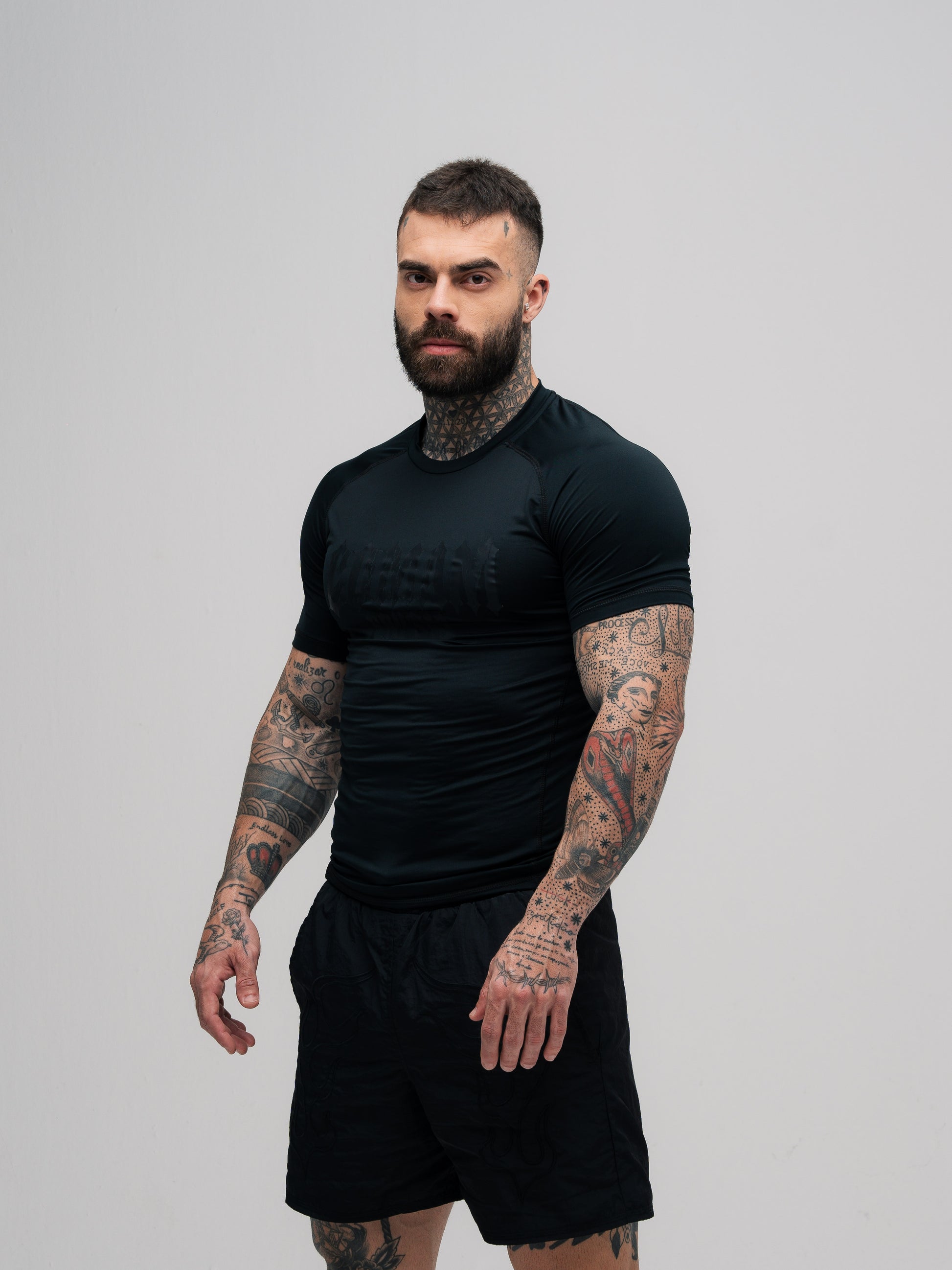 RashGuard Comam Frutas Flames Preto