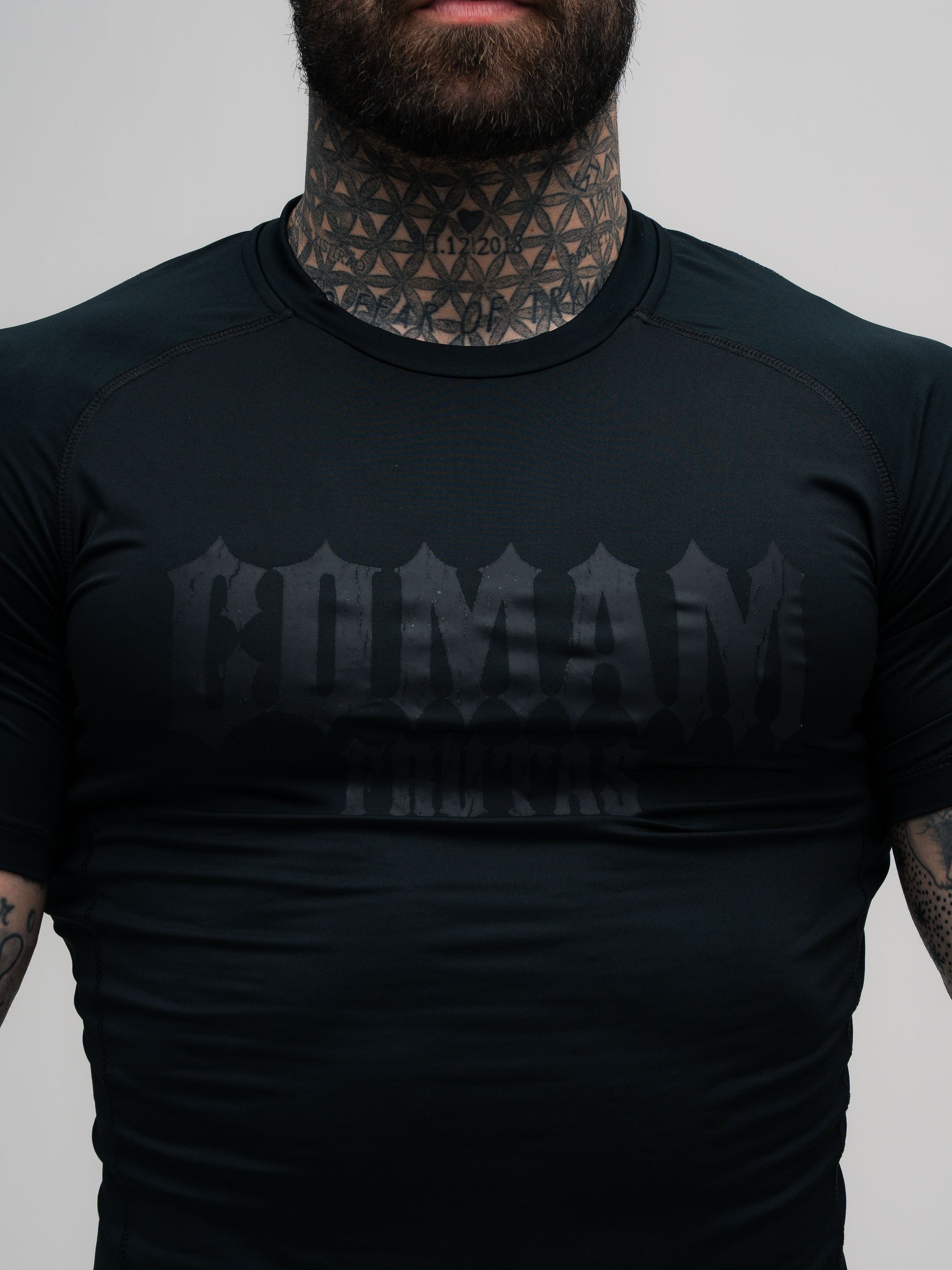 RashGuard Comam Frutas Flames Preto