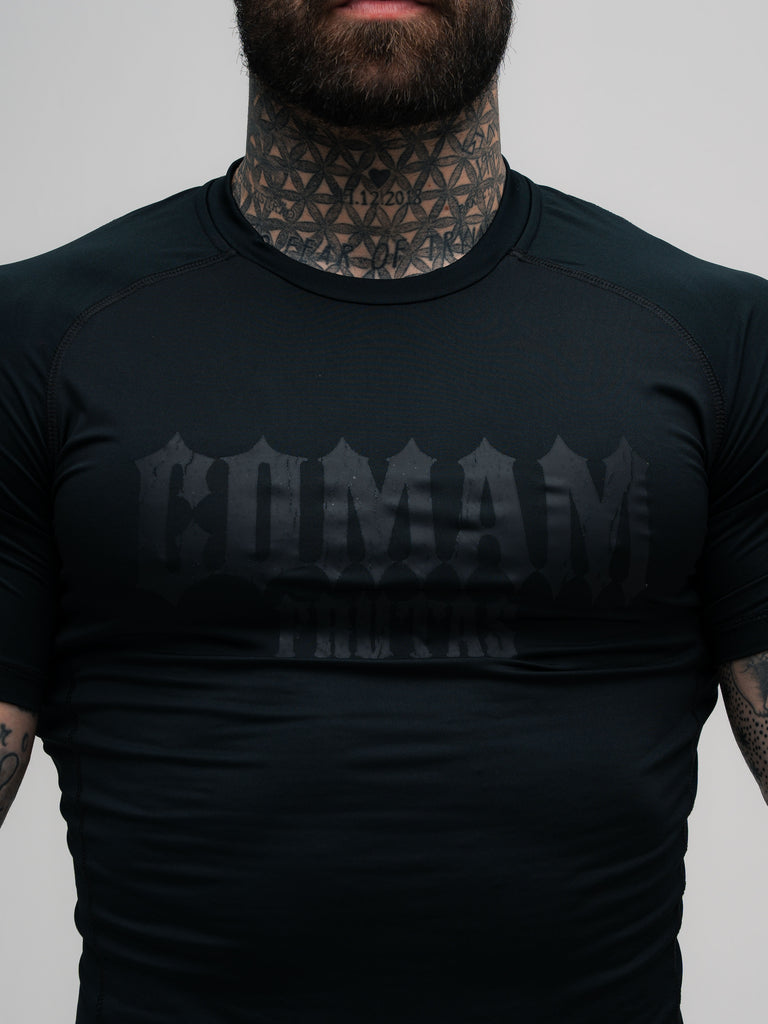RashGuard Comam Frutas Flames Preto