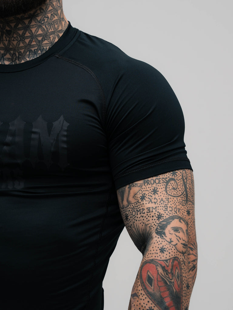 RashGuard Comam Frutas Flames Preto