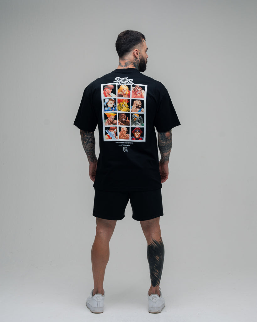 Camiseta Oversized Street Fighter Character Preto