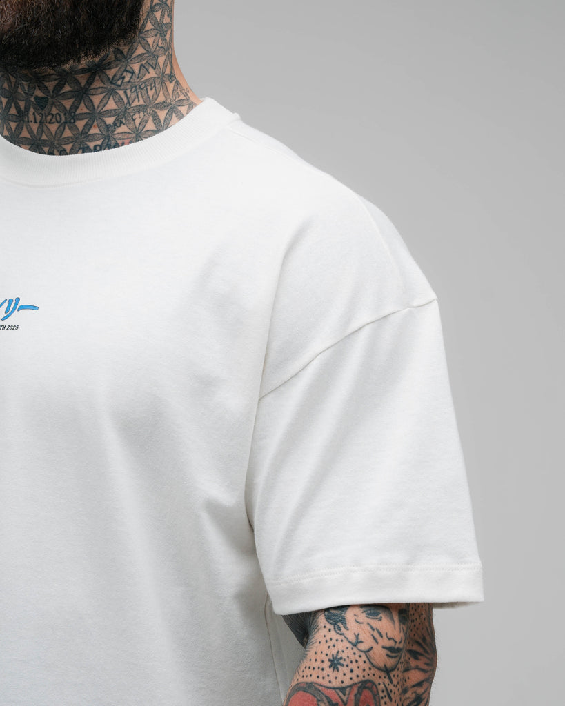Camiseta Oversized Street Fighter Chun Li Off White
