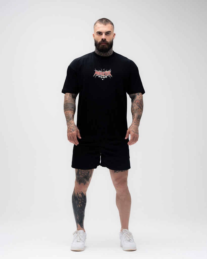 Camiseta <strong>Oversized Treino</strong>  Mith Monster in The House Preto