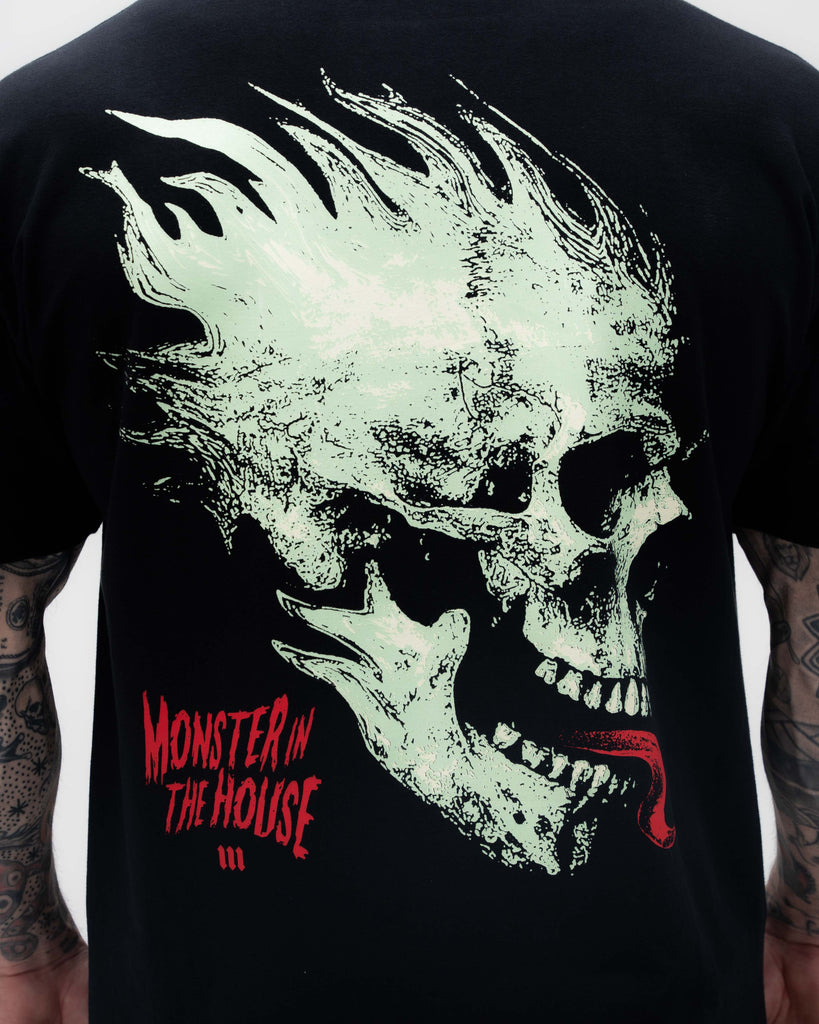 Camiseta <strong>Oversized Treino</strong>  Mith Monster in The House Preto
