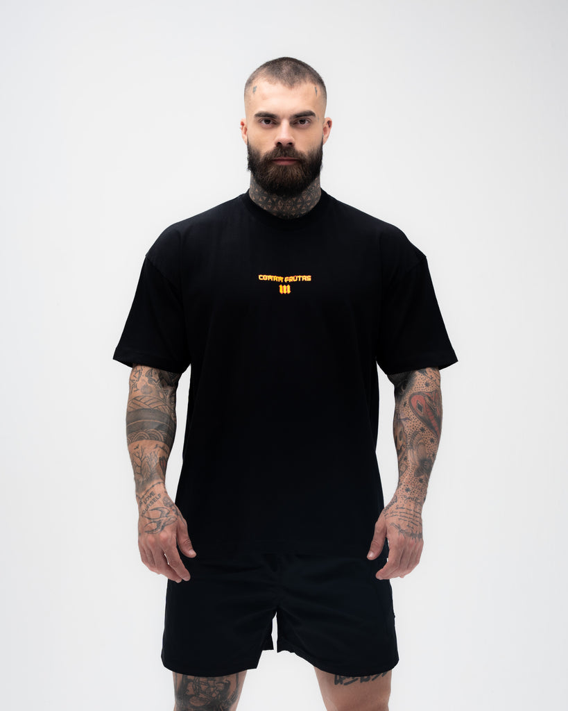 Camiseta <strong>Oversized Treino</strong>  Mith Hanya Preto