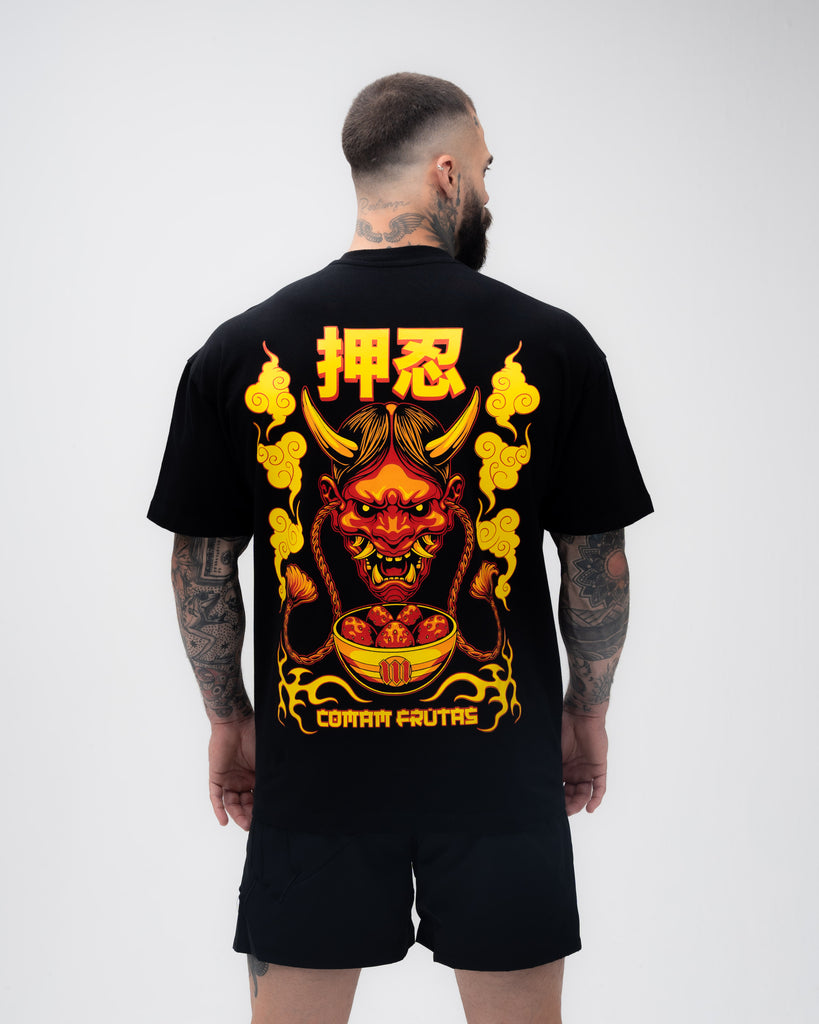 Camiseta <strong>Oversized Treino</strong>  Mith Hanya Preto