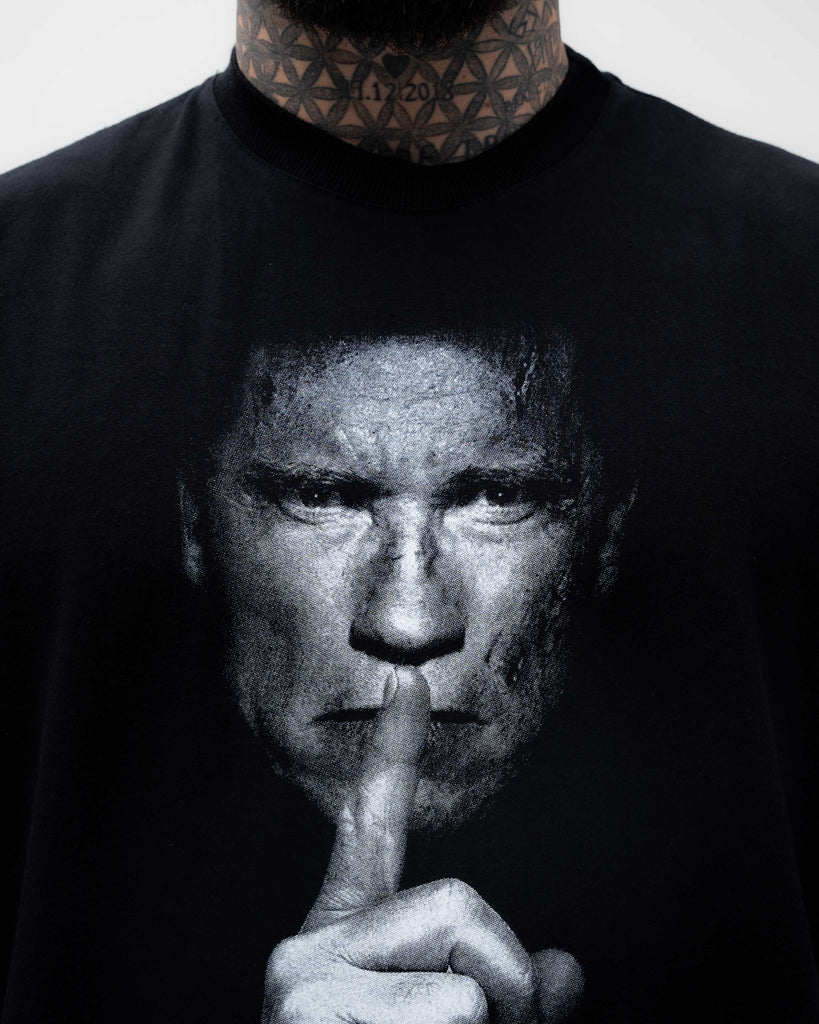 Camiseta <strong>Oversized Treino</strong>  Mith Cala a Boca e Treina Preto