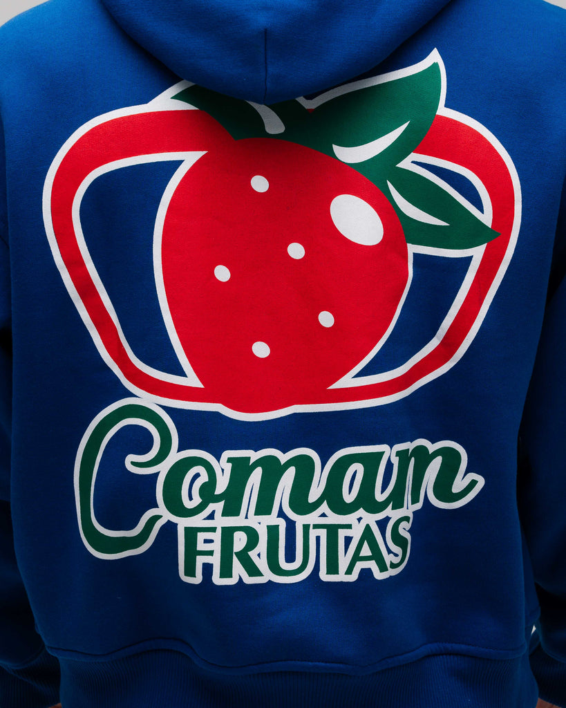Blusa Moletom Box Comam Frutas Azul