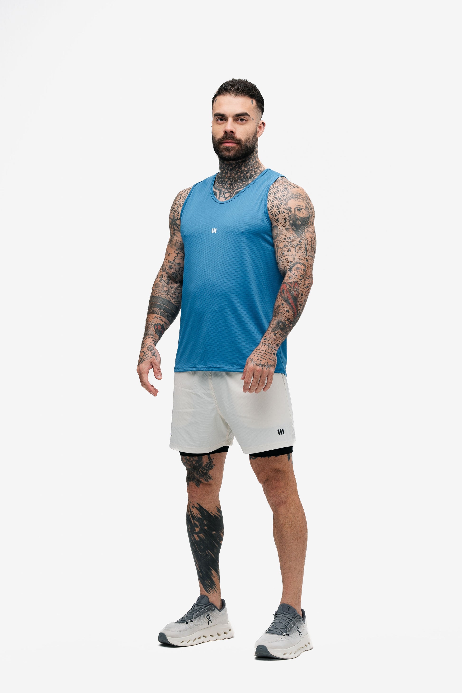 Regata Tank Top Dry Fit Logo Light Blue