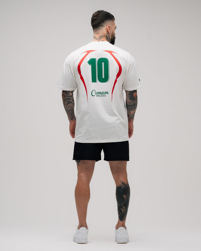 Camiseta Mith Comam Frutas BR Number 10 Off White