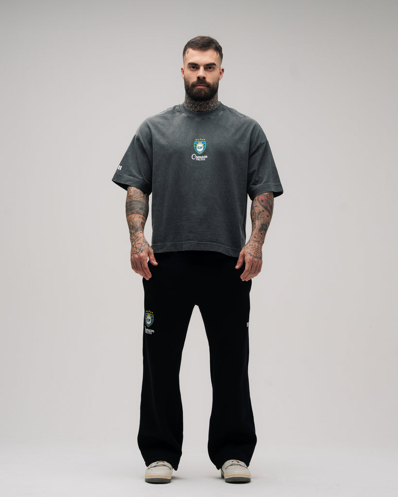 Camiseta Box Estonada Mith Comam Frutas BR Preto