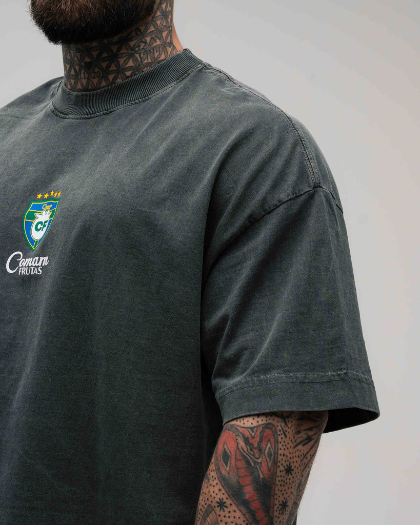 Camiseta Box Estonada Mith Comam Frutas BR Preto