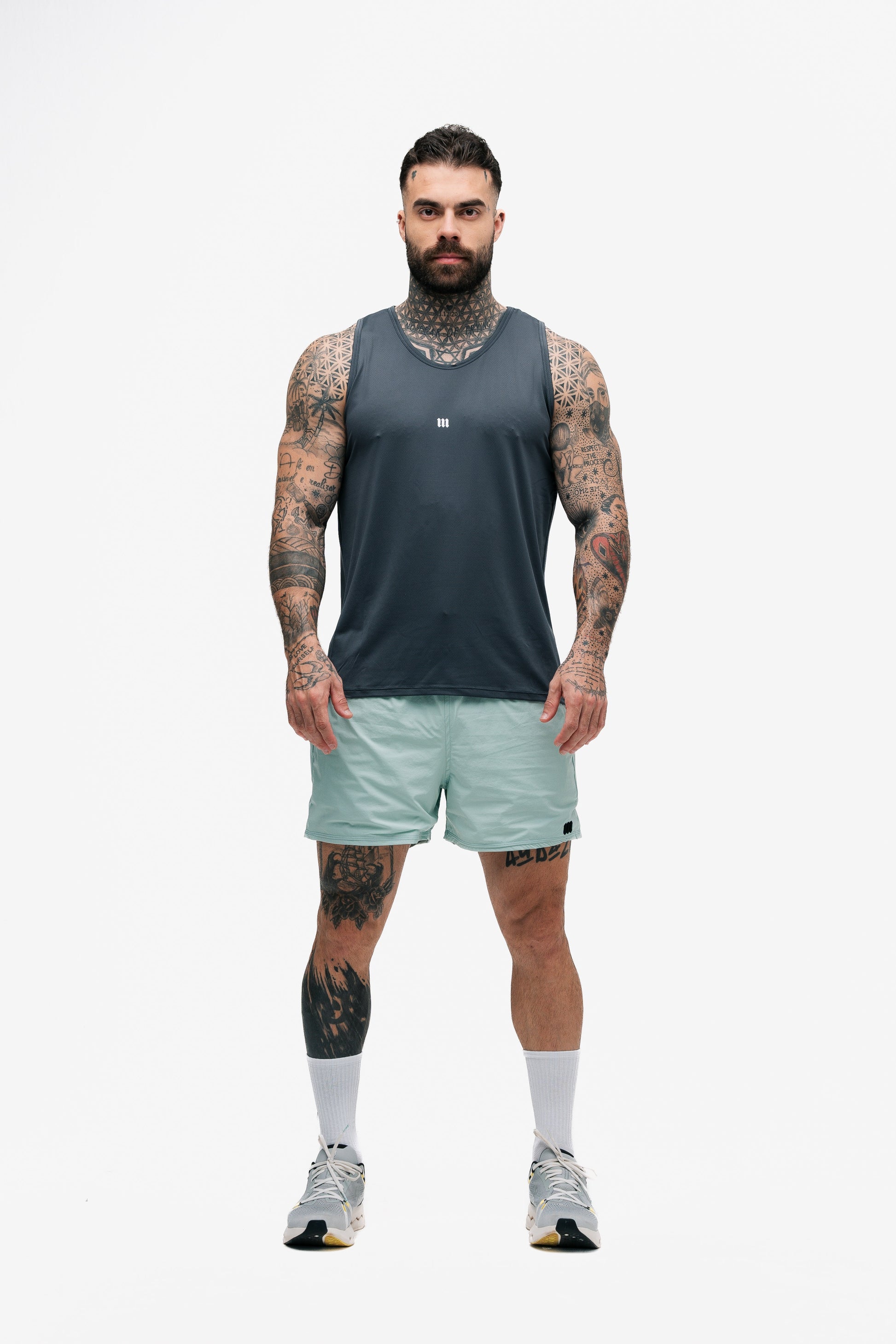 Regata Tank Top Dry Fit Logo Chumbo