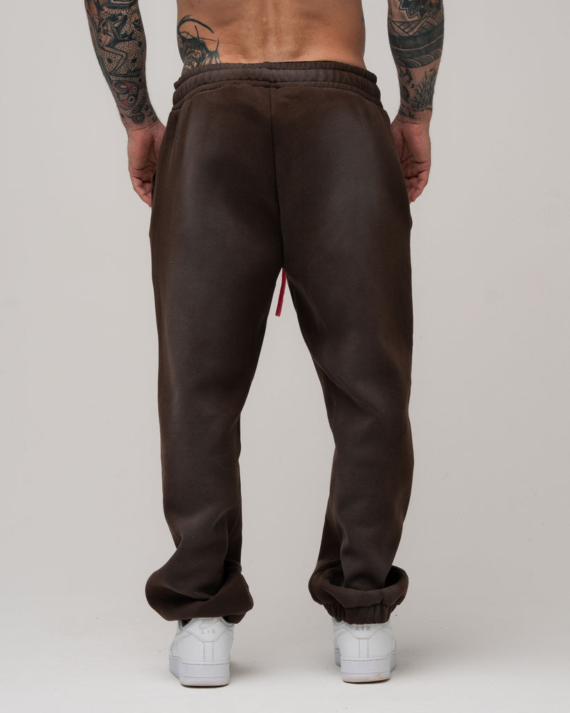 Calça De Moletom Estonada Iron Dept. Marrom