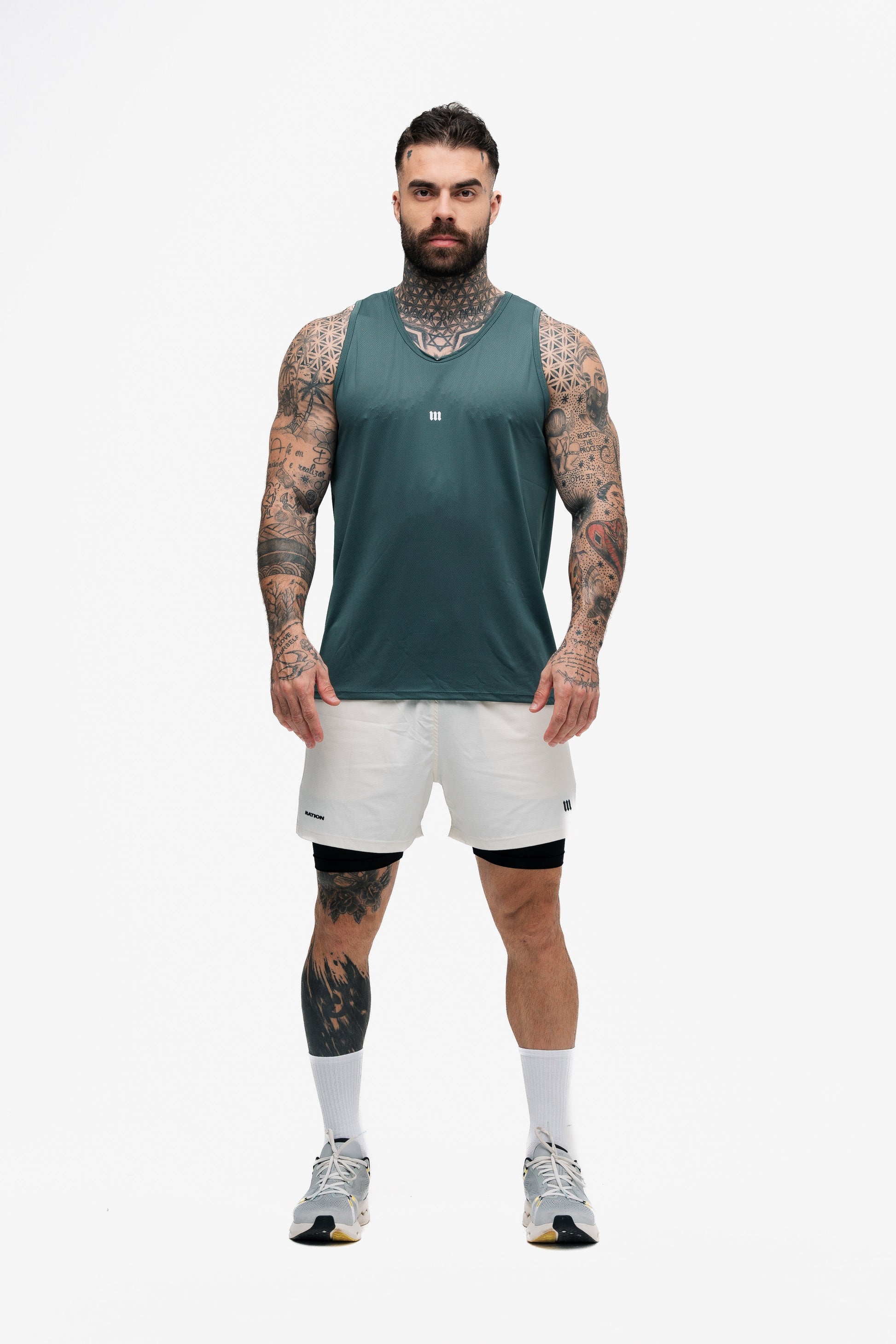Regata Tank Top Dry Fit Logo Verde