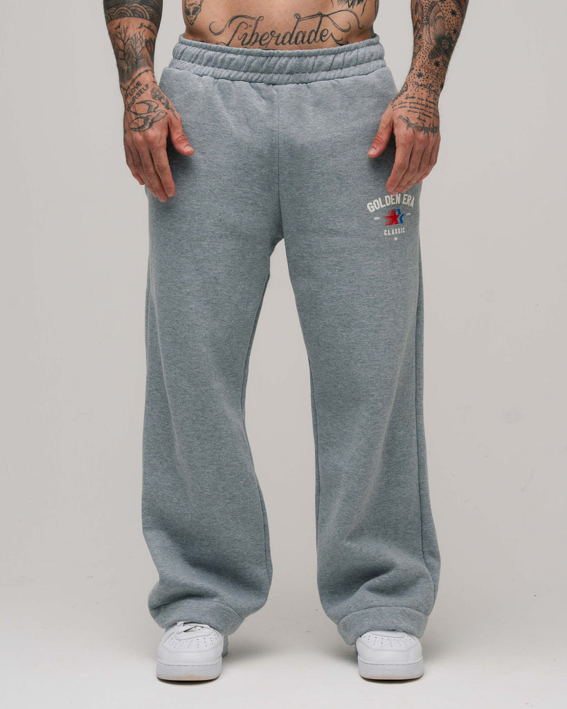 Calça De Moletom Golden Era Classic Cinza Mescla