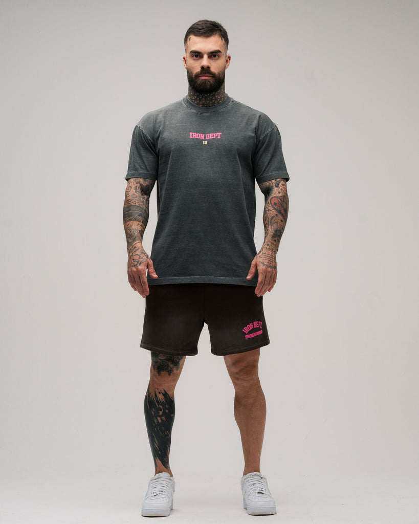 Camiseta Oversized Estonada Mith Golden Season Cinza
