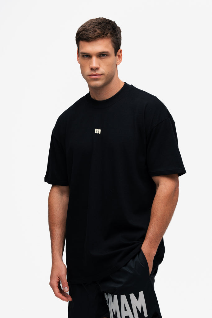 Camiseta Oversized Mith Nation Profile Preto