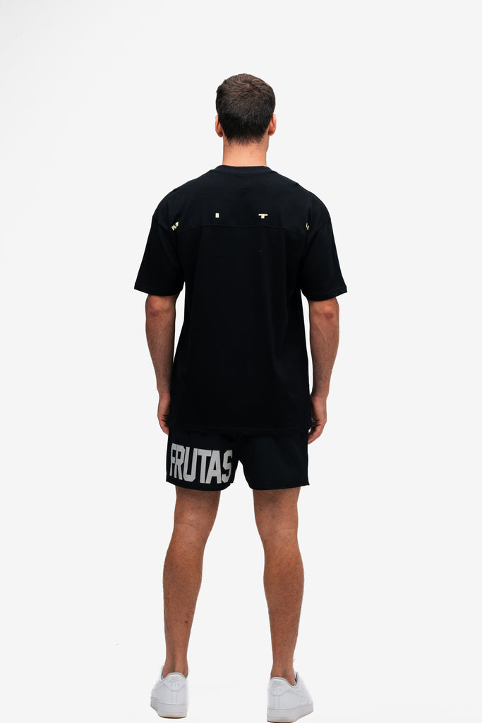Camiseta Oversized Mith Nation Profile Preto
