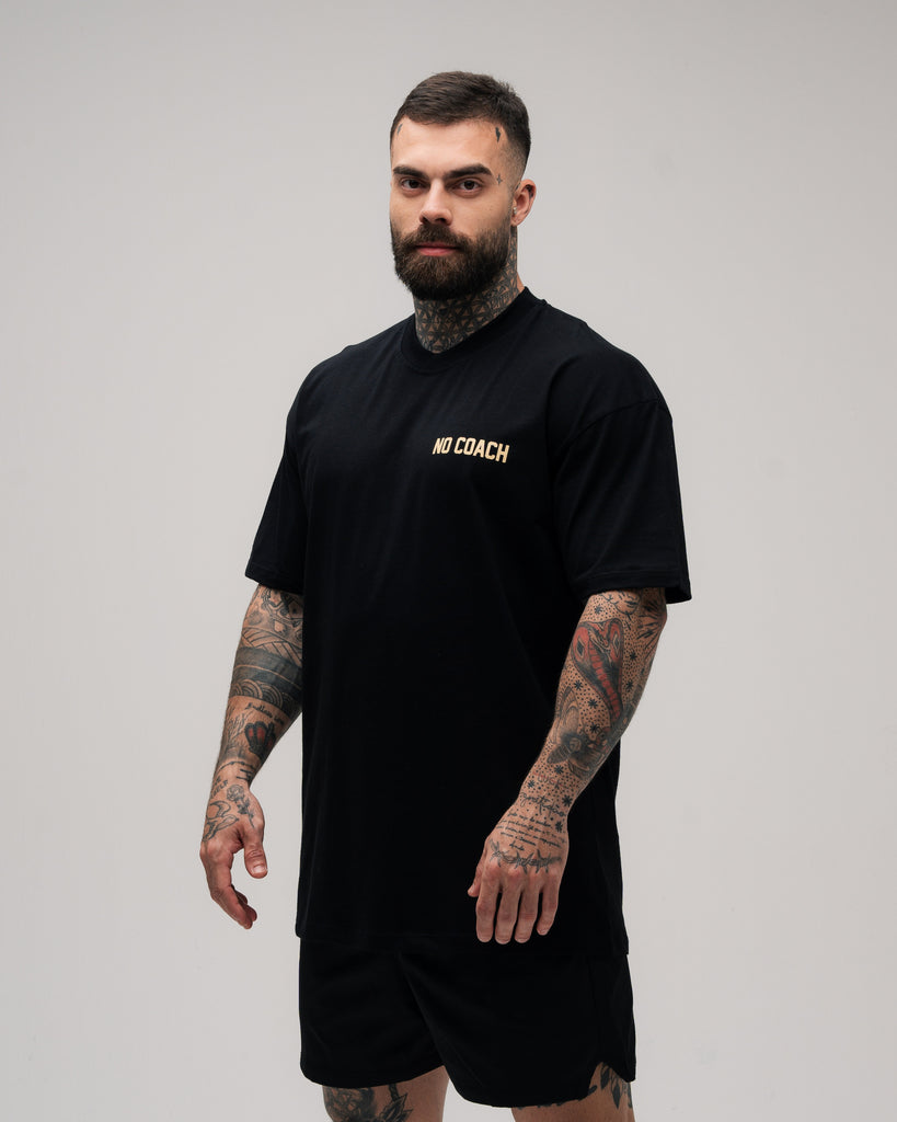 Camiseta Oversized Mith I Have No Coach Preto