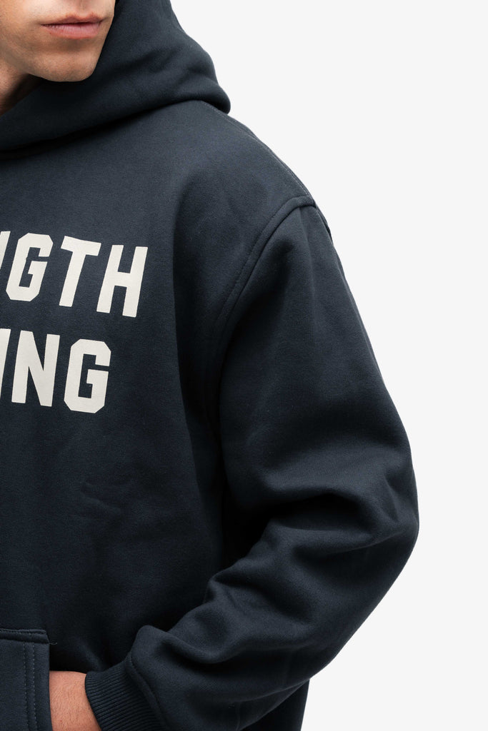 Blusa de Moletom Oversized Mith Strength Training Lab Cinza