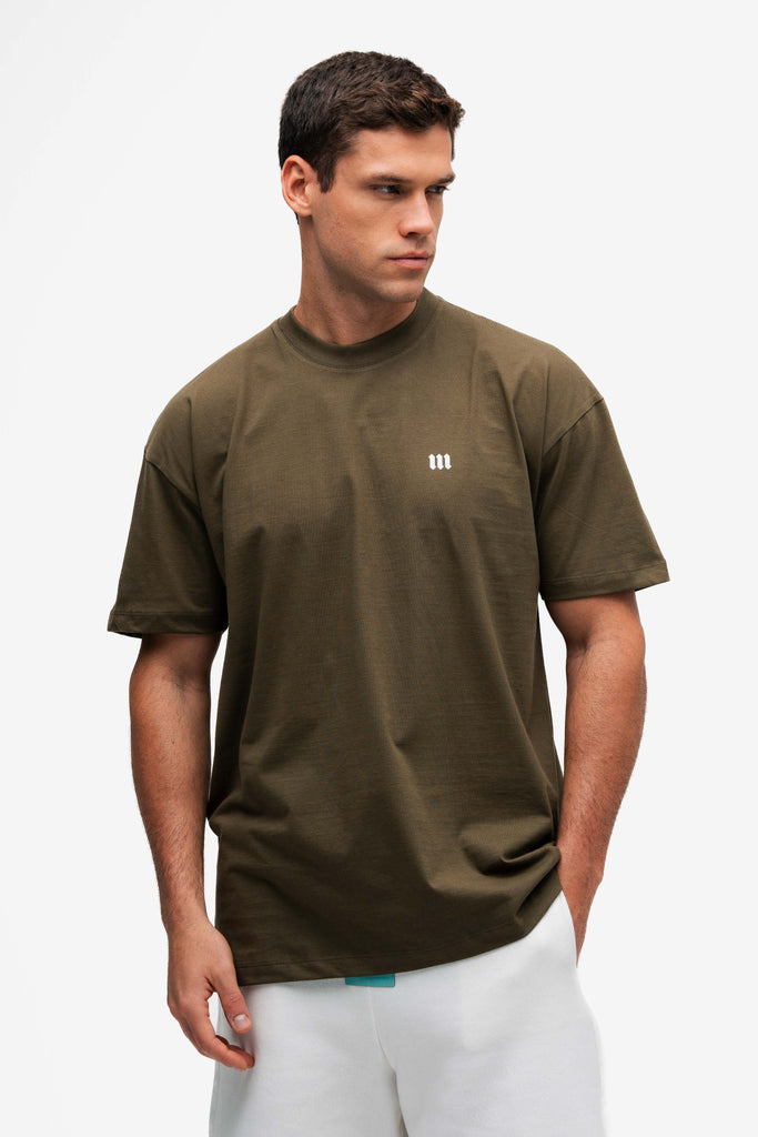 Camiseta Oversized Mith Nation Doodle Verde