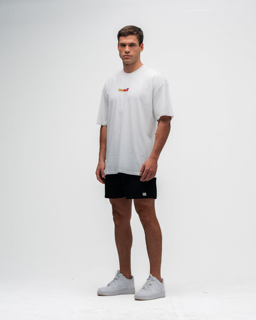 Camiseta Oversized Dragon Ball Z Goku Kanji Off White
