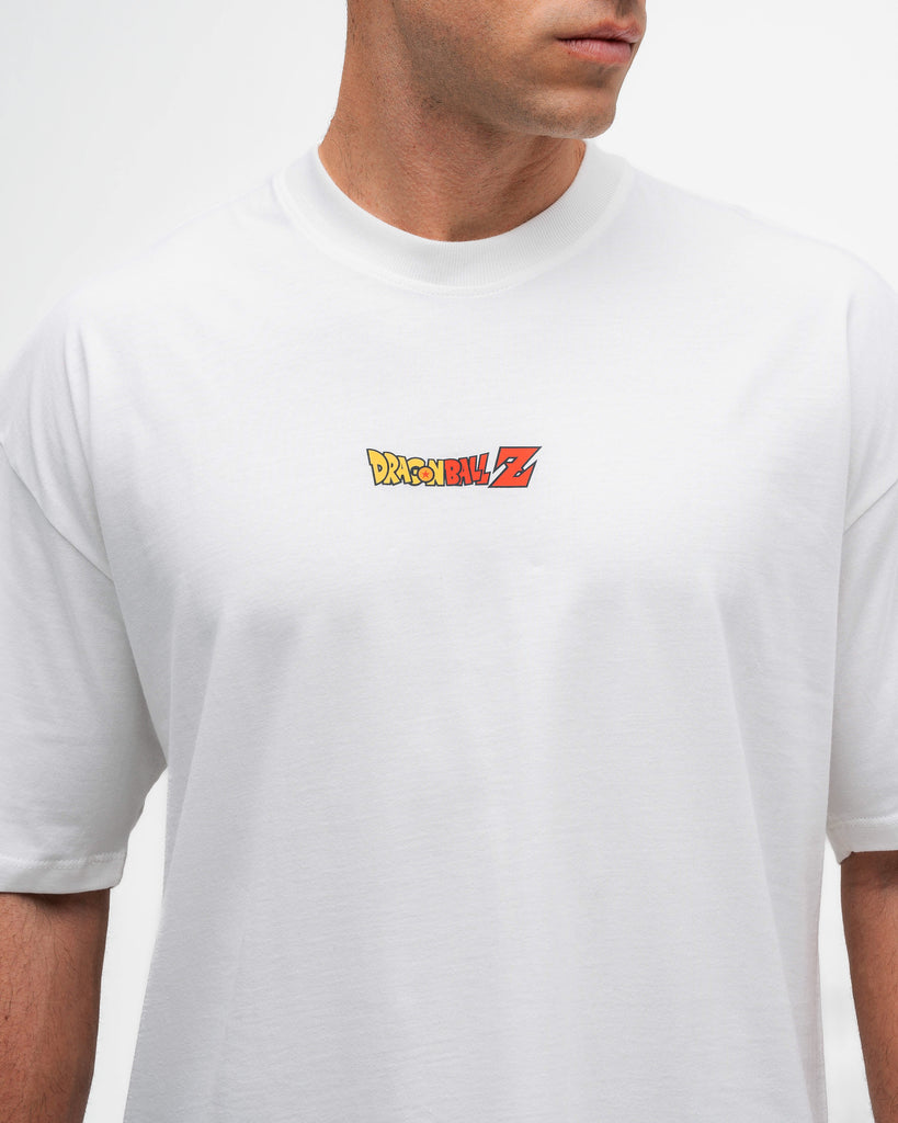 Camiseta Oversized Dragon Ball Z Goku Kanji Off White