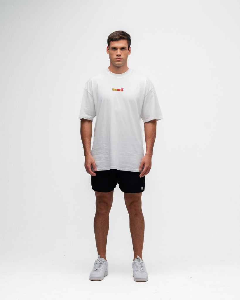 Camiseta Oversized Dragon Ball Z Goku Sayajin Off White