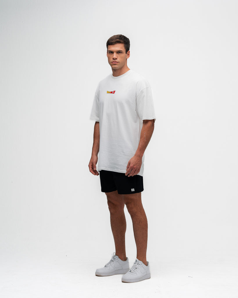 Camiseta Oversized Dragon Ball Z Goku Sayajin Off White